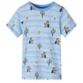 Miniatyrbild 1 av 2: T-shirt för barn blandat blått 104