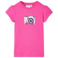 Miniatyrbild 1 av 2: T-shirt för barn mörk rosa 116