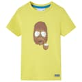 Miniatyrbild 1 av 2: T-shirt med korta ärmar för barn gul 116