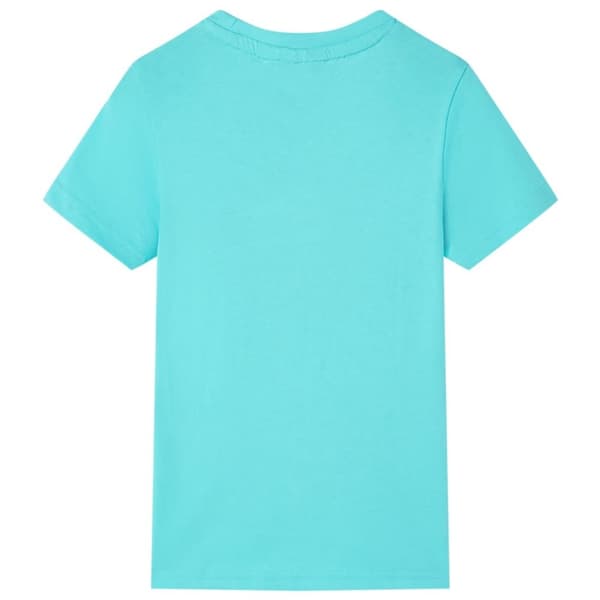 T-shirt med korta ärmar för barn aqua 116