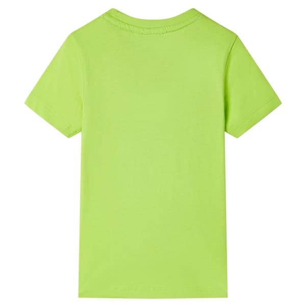 T-shirt med korta ärmar för barn limegrön 140