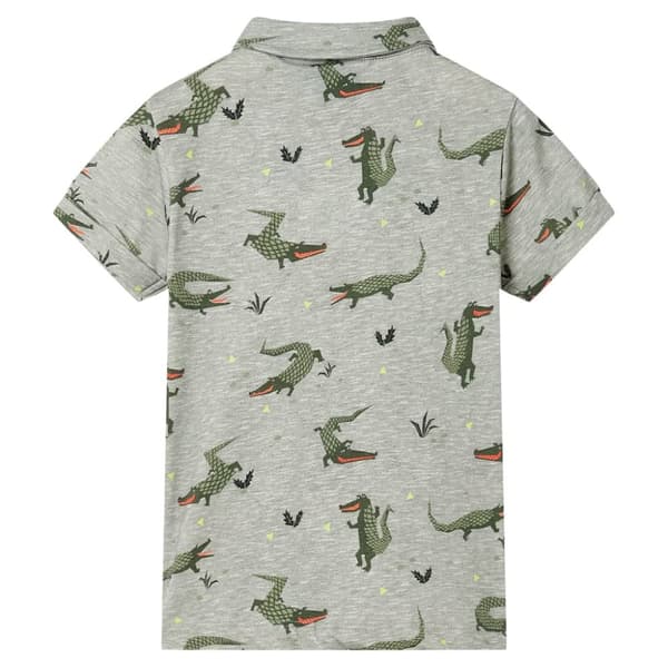 Barnskjorta ljus khaki melange 104