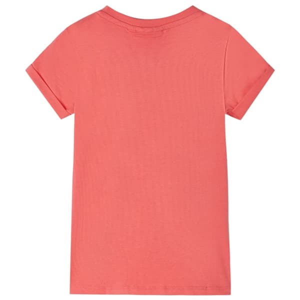 T-shirt för barn korallröd 92