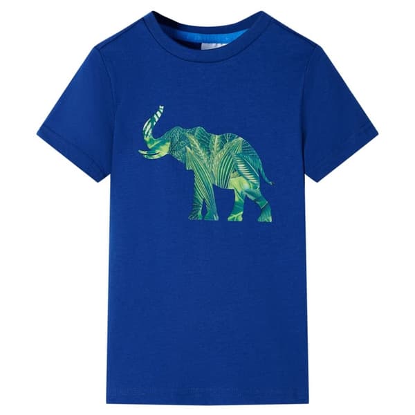 T-shirt för barn mörkblå 140