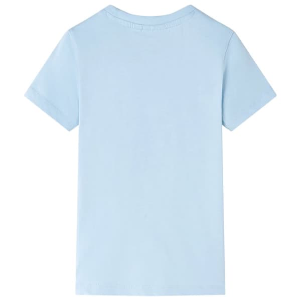 T-shirt för barn ljusblå 128