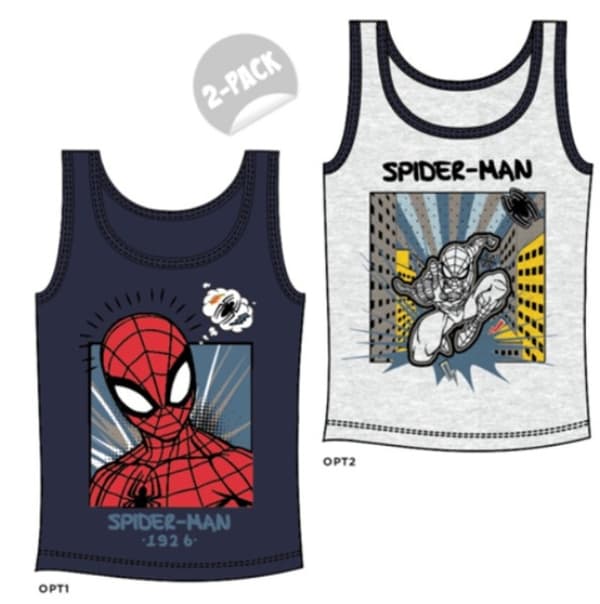 Spider-Man Linne för Barn - 2-Pack 110/116 cm