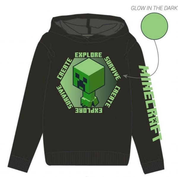 Minecraft Hoodie för Barn - Luvtröja
