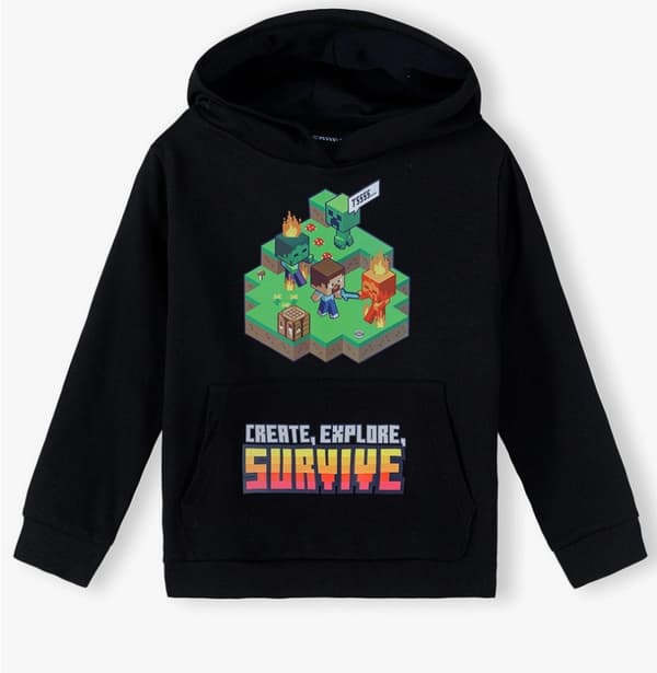 Minecraft Hoodie för Barn - Huvtröja