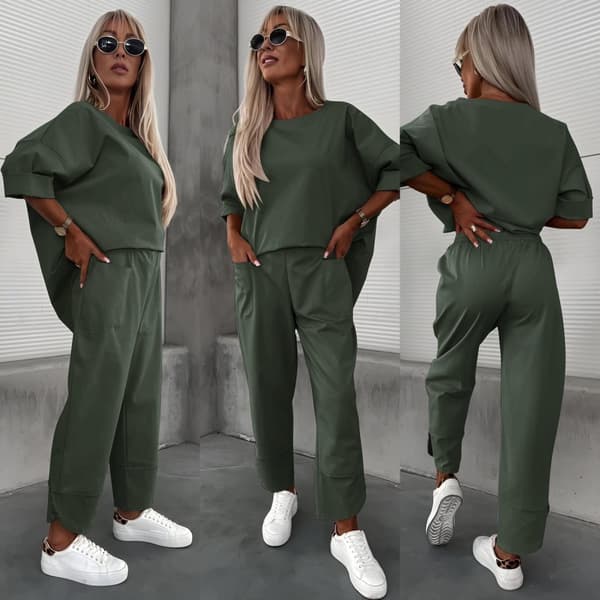 Oversize set med byxor och blus - flera färger - one size 38-44