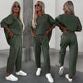 Miniatyrbild 8 av 10: Oversize set med byxor och blus - flera färger - one size 38-44
