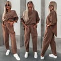 Miniatyrbild 1 av 10: Oversize set med byxor och blus - flera färger - one size 38-44