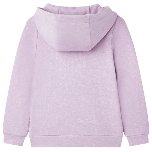 Barnhoodie med dragkedja lila mix 104