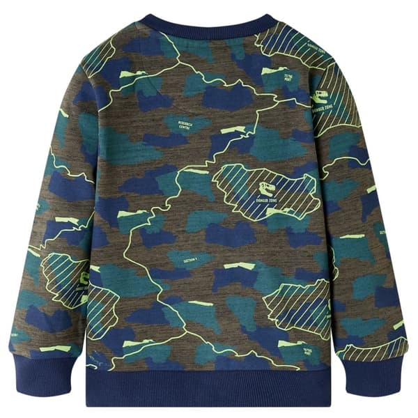 Tröja för barn mörk khaki melange 116