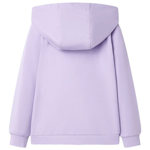 Barnhoodie med dragkedja lila 116