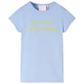Miniatyrbild 1 av 2: T-shirt för barn ljusblå 128