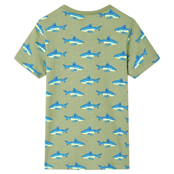 T-shirt för barn ljus khaki 140