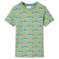 Miniatyrbild 1 av 2: T-shirt för barn ljus khaki 140