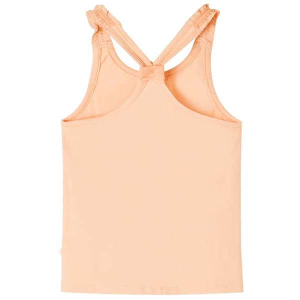 Ärmlös barnlinne orange 104