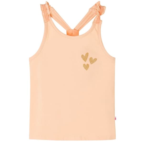 Ärmlös barnlinne orange 104