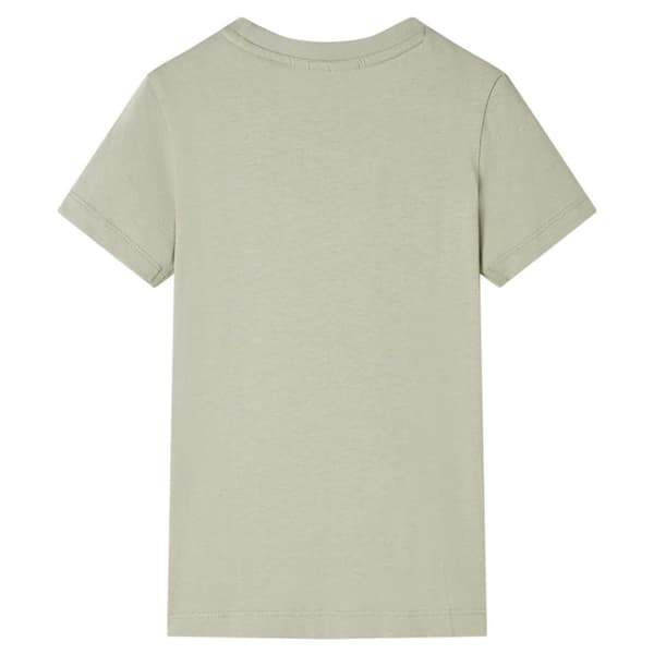 T-shirt för barn ljus khaki 140