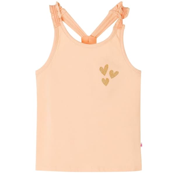 Ärmlös barnlinne orange 140