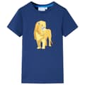 Miniatyrbild 1 av 2: T-shirt för barn mörkblå 140