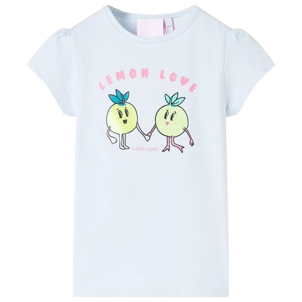 T-shirt för barn ljusblå 116