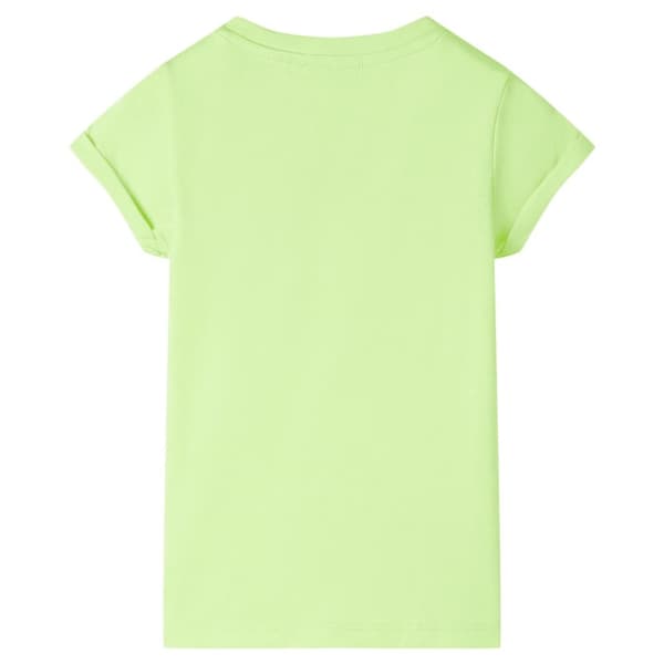 T-shirt för barn neongul 92