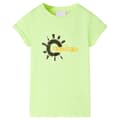Miniatyrbild 1 av 2: T-shirt för barn neongul 92