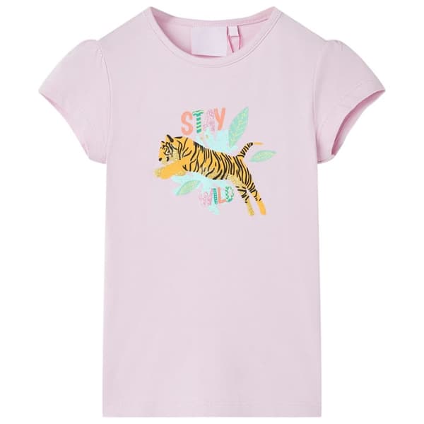 T-shirt för barn lila 104