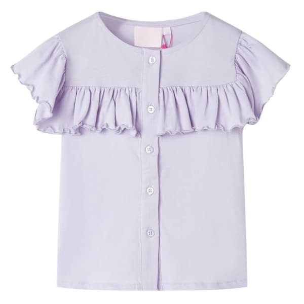 T-shirt för barn lila 140
