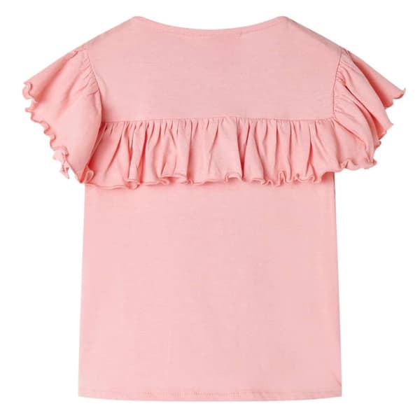 T-shirt för barn medelrosa 140