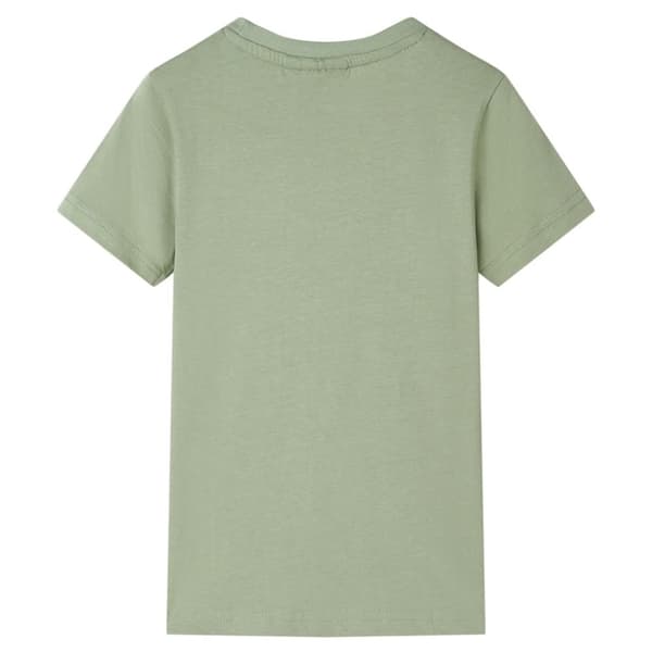 T-shirt för barn ljus khaki 140