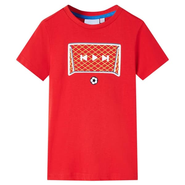 T-shirt för barn röd 140
