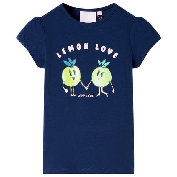 T-shirt för barn marinblå 116
