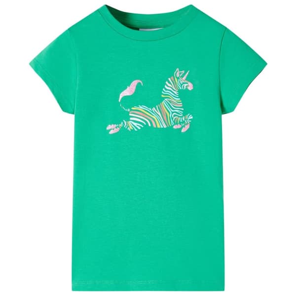T-shirt för barn grön 116