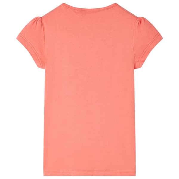 T-shirt för barn korallröd 140