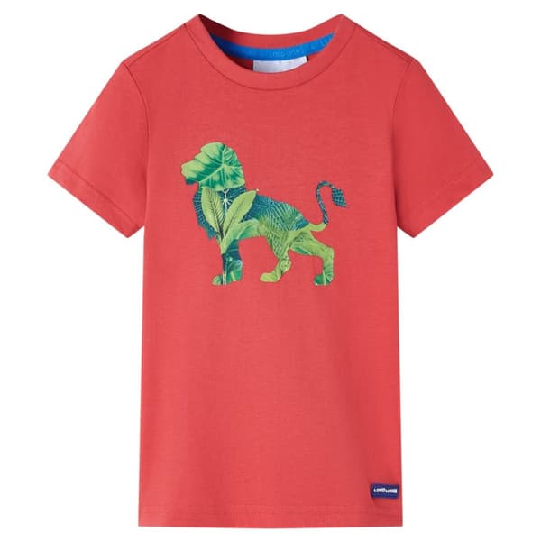 T-shirt för barn röd 128