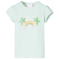 Miniatyrbild 1 av 2: T-shirt för barn ljus mintgrön 140