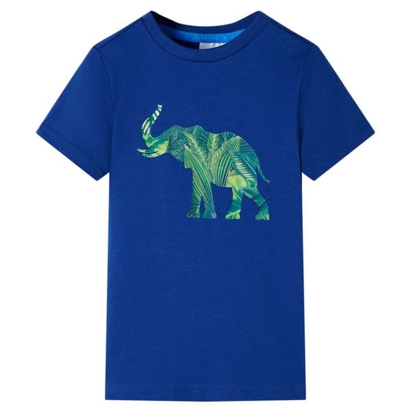 T-shirt för barn mörkblå 104
