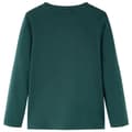 Miniatyrbild 2 av 2: Kid's T-shirt med långa ärmar mörkgrön 128