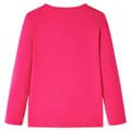 Miniatyrbild 2 av 2: T-shirt med långa ärmar för barn stark rosa 140