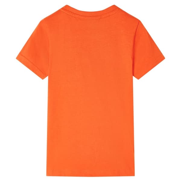 T-shirt för barn mörk orange 104