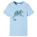 Miniatyrbild 1 av 2: T-shirt med korta ärmar för barn ljusblå 140