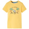 Miniatyrbild 1 av 2: T-shirt för barn ljus ockra 116