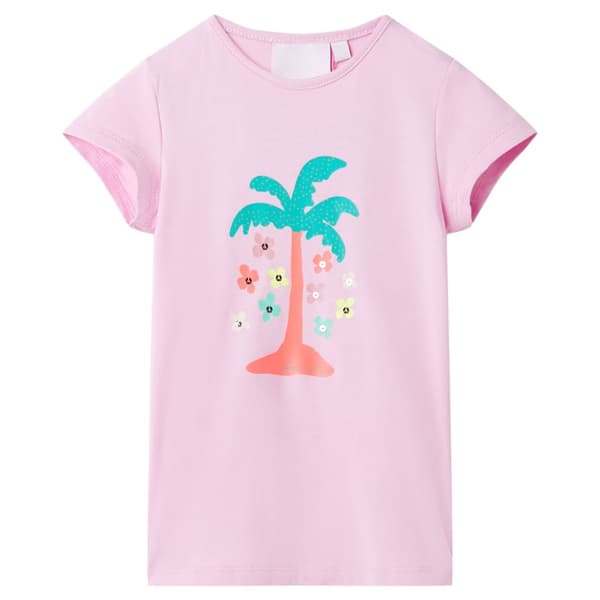 T-shirt för barn lila 140