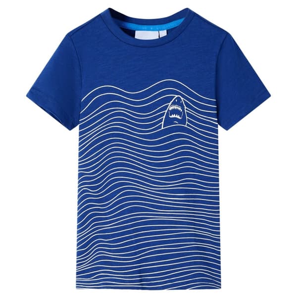 T-shirt för barn mörkblå 104