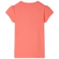 Miniatyrbild 2 av 2: T-shirt med volangärmar för barn korall 116