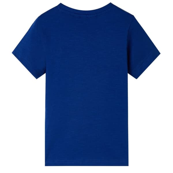 T-shirt med korta ärmar för barn mörkblå 104