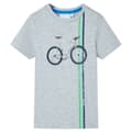 Miniatyrbild 1 av 2: T-shirt med korta ärmar för barn grå 104